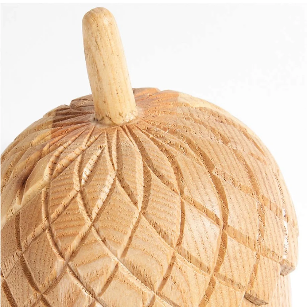 Crate&barrel Small Wood Acorn Sculpture - Picture 15 of 16